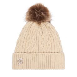 Czapka Liu Jo. Białe czapki zimowe Liu Jo, bez wzorów. Za 249.99 zł.