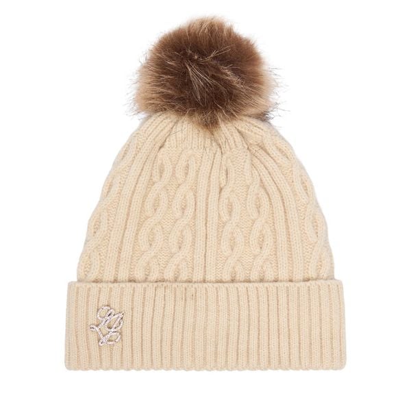 Czapka Liu Jo. Białe czapki zimowe Liu Jo, bez wzorów. Za 249.99 zł.