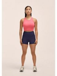 Legginsy Fitness Damskie Casall Wysoki Stan Hot Pant. Fioletowe legginsy Casall, bez wzorów, z materiału, krótkie. Za 179.00 zł.