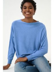 CULTURE Sweter w kolorze niebieskim rozmiar: L. Niebieskie swetry Culture, l, bez wzorów, bez ramiączek. Za 106.13 zł.