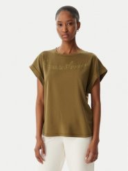 Emporio Armani T-Shirt EW000616 AF20243 U7016 Zielony. Zielone t-shirty Emporio Armani, xl, bez wzorów, z wiskozy, bez kołnierzyka, bez ramiączek. Za 369.99 zł.