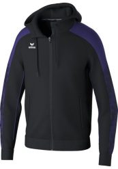 Kurtka treningowa Erima Evo Star z kapturem Multicolor Junior. Czarne kurtki Erima, bez wzorów, z materiału, eleganckie, z kapturem. Za 229.50 zł.
