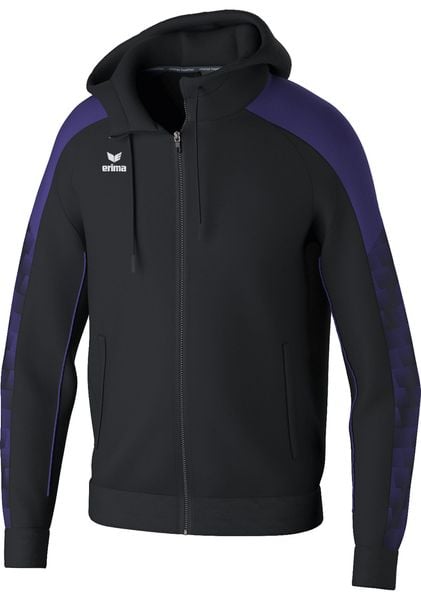 Kurtka treningowa Erima Evo Star z kapturem Multicolor Junior. Czarne kurtki Erima, bez wzorów, z materiału, eleganckie, z kapturem. Za 229.50 zł.