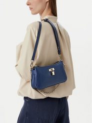 Nine West Torebka CEO-SILENT CHARM-LDA9867 Granatowy. Niebieskie torebki klasyczne Nine West, bez wzorów, ze skóry, bez dodatków. Za 229.99 zł.
