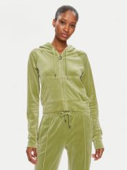 Juicy Couture Bluza Madison JCWA122001 Zielony Slim Fit. Zielone bluzy Juicy Couture, xs, bez wzorów, z syntetyku, bez kaptura. Za 199.99 zł.