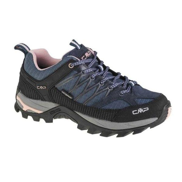 Damskie Skórzane Buty Turystyczne Rigel Low. Czerwone buty trekkingowe CMP, z materiału, bez zapięcia. Za 571.99 zł.