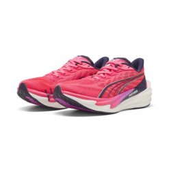 Damskie buty PUMA × HYROX Deviate NITRO™ 4 PUMA. Białe buty do biegania Puma, bez wzorów, bez zapięcia, do biegania. Za 599.00 zł.