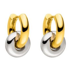 Purelei Purelei Kolczyki Kółka Bond Kolczyki koła 1 ct Damski. Białe kolczyki Purelei, z cyrkonią, pozłacane. Za 130.69 zł.