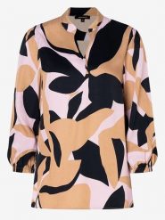 More & More Bluzka w kolorze beżowo-czarnym rozmiar: 42. Brązowe bluzki More & More, s, bez wzorów, z wiskozy, klasyczne, bez kołnierzyka, bez ramiączek. Za 238.45 zł.