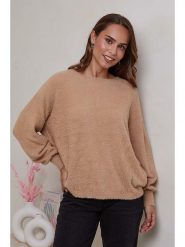 Soft Cashmere Sweter w kolorze karmelowym rozmiar: 34/36. Brązowe swetry Soft Cashmere, bez wzorów, z kaszmiru, klasyczne, bez ramiączek. Za 171.54 zł.