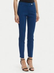 Rinascimento Spodnie materiałowe CFC0128638003 Niebieski Slim Fit. Niebieskie spodnie materiałowe Rinascimento, bez wzorów, z materiału. Za 399.99 zł.