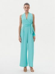 Rinascimento Kombinezon CFC0123773003 Turkusowy Regular Fit. Niebieskie sukienki Rinascimento, xl, bez wzorów, z syntetyku, bez kołnierzyka, bez ramiączek. Za 489.99 zł.