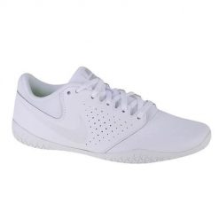 Buty do chodzenia damskie Nike Cheer Sideline IV. Białe buty treningowe Nike, bez wzorów, z materiału, bez zapięcia, trekkingowe. Za 349.99 zł.