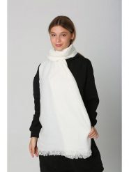 Lucky Bees Szal w kolorze białym - 180 x 70 cm rozmiar: onesize. Białe szaliki i kominy Lucky Bees, bez wzorów, z materiału. Za 43.99 zł.