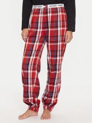 Tommy Hilfiger Spodnie piżamowe UW0UW05634 Czerwony Regular Fit. Czerwone piżamy Tommy Hilfiger, m, bez wzorów, z syntetyku, bez kołnierzyka, bez ramiączek. Za 189.99 zł.