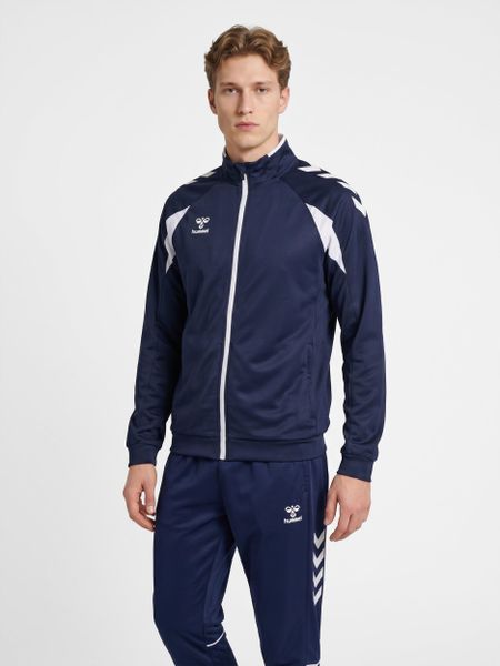 Kurtka z dresu Hummel Core 2.0. Niebieskie kurtki Hummel, xl, bez wzorów, z dresówki, klasyczne, bez kaptura. Za 210.45 zł.