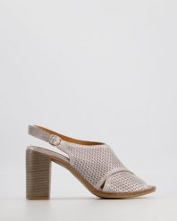 SANDAŁY NA OBCASIE 00301403D MINK. Sandały Venezia, bez wzorów, z nubiku, bez obcasa, na obcasie, bez zapięcia. Za 239.00 zł.