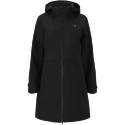 Długi płaszcz z kapturem damski Weather Report Dayton AWG W-PRO 15000. Czarne kurtki przeciwdeszczowe Weather Report, bez wzorów, z kapturem. Za 464.00 zł.