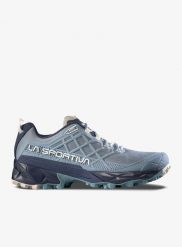 Buty trekkingowe damskie niskie La Sportiva Akyra II. Niebieskie trekkingi La Sportiva, bez wzorów, bez zapięcia, outdoorowe. Za 699.99 zł.
