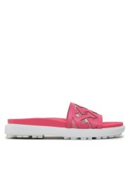 Tommy Hilfiger Klapki Th Elevated Flat Sandal FW0FW07407 Różowy. Czerwone klapki Tommy Hilfiger, bez wzorów, ze skóry, bez obcasa, bez zapięcia. Za 299.99 zł.