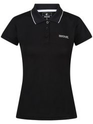 Regatta Funkcyjna koszulka polo "Maverick V" w kolorze czarnym rozmiar: 36. Czarne t-shirty sportowe Regatta, bez wzorów, z materiału, bez ramiączek, outdoorowe. Za 61.31 zł.