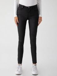 LTB Dżinsy "Florian" - Skinny fit - w kolorze czarnym rozmiar: W27/L30. Czarne jeansy LTB, l, z aplikacjami, ze skóry, klasyczne, z podwyższonym stanem. Za 83.81 zł.