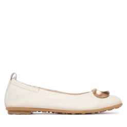 Baleriny Hispanitas. Brązowe baleriny Hispanitas, bez wzorów, bez obcasa, bez zapięcia. Za 479.99 zł.