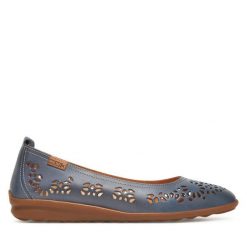 Baleriny Pikolinos. Niebieskie baleriny Pikolinos, bez wzorów, bez obcasa, bez zapięcia. Za 459.99 zł.
