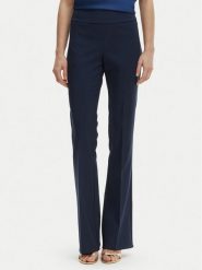 Rinascimento Spodnie materiałowe CFC0127876003 Granatowy Slim Fit. Niebieskie spodnie materiałowe Rinascimento, bez wzorów, z materiału. Za 439.99 zł.