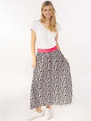 Zwillingsherz Spódnica "Leo Forever" w kolorze jasnoróżowym rozmiar: S/M. Różowe spódnice Zwillingsherz, na co dzień, m, bez wzorów, z wiskozy, maxi, proste. Za 104.99 zł.