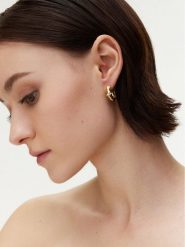 Guess Kolczyki JUBE05 164JW Złoty. Żółte kolczyki Guess, metalowe. Za 139.99 zł.