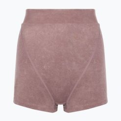 Spodenki treningowe damskie Carpatree Marble Story Seamless. Czerwone szorty sportowe Carpatree, bez wzorów, z elastanu, z podwyższonym stanem, na fitness i siłownię. Za 159.99 zł.