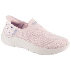 Buty sportowe Sneakersy damskie, Slip-Ins: GO WALK Flex - Sunset Rose. Czerwone buty sportowe lifestyle Skechers, bez wzorów, bez zapięcia, trekkingowe, skechers sport. Za 349.99 zł.