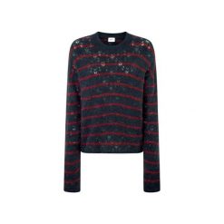 Sweter damski Pepe Jeans Heven. Białe swetry Pepe Jeans, na zimę, bez wzorów, z jeansu, bez ramiączek. W wyprzedaży za 254.75 zł.