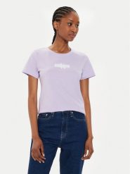 Calvin Klein Jeans T-Shirt Faded Monologo J20J223625 Fioletowy Slim Fit. Fioletowe t-shirty Calvin Klein Jeans, xs, bez wzorów, z bawełny, bez kołnierzyka, bez ramiączek. Za 109.99 zł.