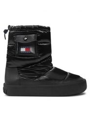 Tommy Jeans Śniegowce EN0EN02642 Czarny. Czarne śniegowce Tommy Jeans, bez wzorów, z jeansu, bez zapięcia. Za 699.99 zł.