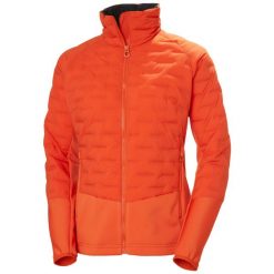 Damska kurtka puchowa Helly Hansen Hybrid Stretch Insulator. Brązowe kurtki Helly Hansen, bez wzorów, z puchu, sportowe, bez kaptura. Za 738.50 zł.