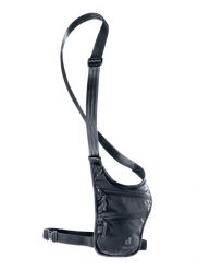 Saszetka Deuter Security Holster - black/black. Czarne nerki i saszetki Deuter, bez wzorów, z materiału, bez dodatków. Za 112.19 zł.