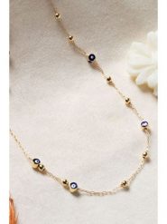 Lodie Silver Pozłacany naszyjnik z elementami ozdobnymi rozmiar: onesize. Szare naszyjniki Lodie Silver, z materiału, metalowe. Za 30.99 zł.