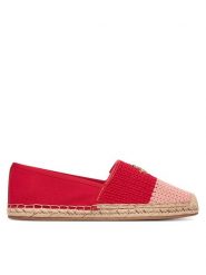 Tommy Hilfiger Espadryle Script Crochet Espadrille FW0FW09502 Czerwony. Czerwone espadryle Tommy Hilfiger, bez wzorów, z materiału, bez obcasa. Za 369.99 zł.