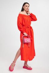 Sukienka TWINSET. Sukienki Twinset Milano, bez wzorów, bez kołnierzyka, bez ramiączek. W wyprzedaży za 741.47 zł.
