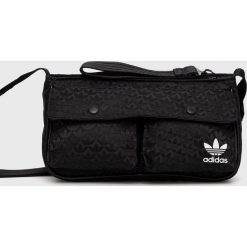 Adidas Originals saszetka kolor czarny. Czarne nerki i saszetki adidas Originals, bez wzorów, bez dodatków. W wyprzedaży za 169.99 zł.