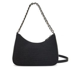 Torebka DKNY. Czarne listonoszki DKNY, bez wzorów, bez dodatków. Za 329.99 zł.