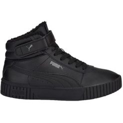 Buty Puma Carina 2.0 Mid Wtr 385852 01 czarne. Czarne buty treningowe bez wzorów, z gumy, bez zapięcia. Za 441.54 zł.
