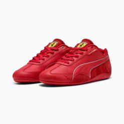 Buty sportowe unisex Puma FERRARI SPEEDCAT czerwone 30890502 r 42. Czerwone buty treningowe Puma, bez wzorów, z gumy, bez zapięcia. Za 302.99 zł.