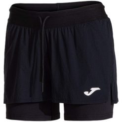 Spodenki tenisowe damskie Joma Sculpture II W. Czarne szorty sportowe Joma, bez wzorów, z elastanu, na fitness i siłownię. Za 149.99 zł.