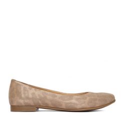 Baleriny Lasocki. Brązowe baleriny Lasocki, bez wzorów, bez obcasa, bez zapięcia. Za 149.99 zł.