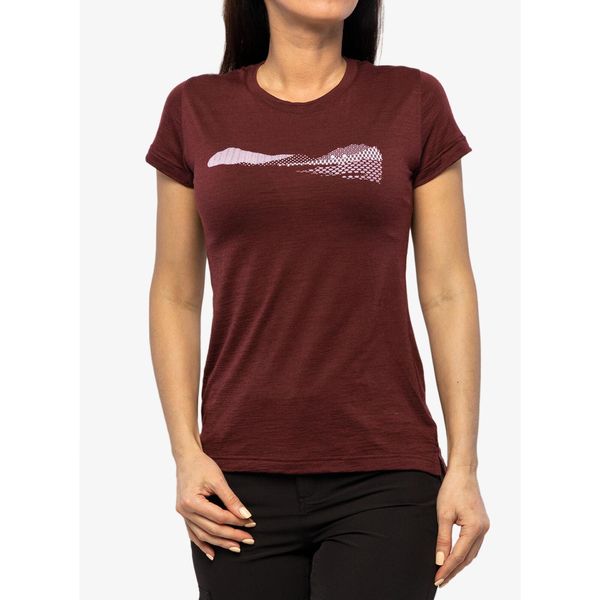 Koszulka merino damska Sensor Merino Air PT SS. Czerwone t-shirty sportowe Sensor, bez wzorów, bez ramiączek. Za 266.99 zł.