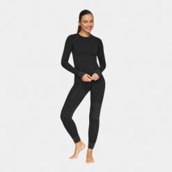 Bielizna termoaktywna turystyczna damska Alpinus Tactical Base Layer Set. Czarna bielizna termoaktywna damska Alpinus, bez wzorów, bez ramiączek, narciarskie. Za 285.80 zł.