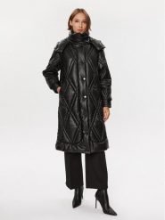 Guess Kurtka puchowa W3BL30 WFSP0 Czarny Regular Fit. Czarne kurtki Guess, m, z aplikacjami, z puchu, bez kaptura. Za 529.99 zł.